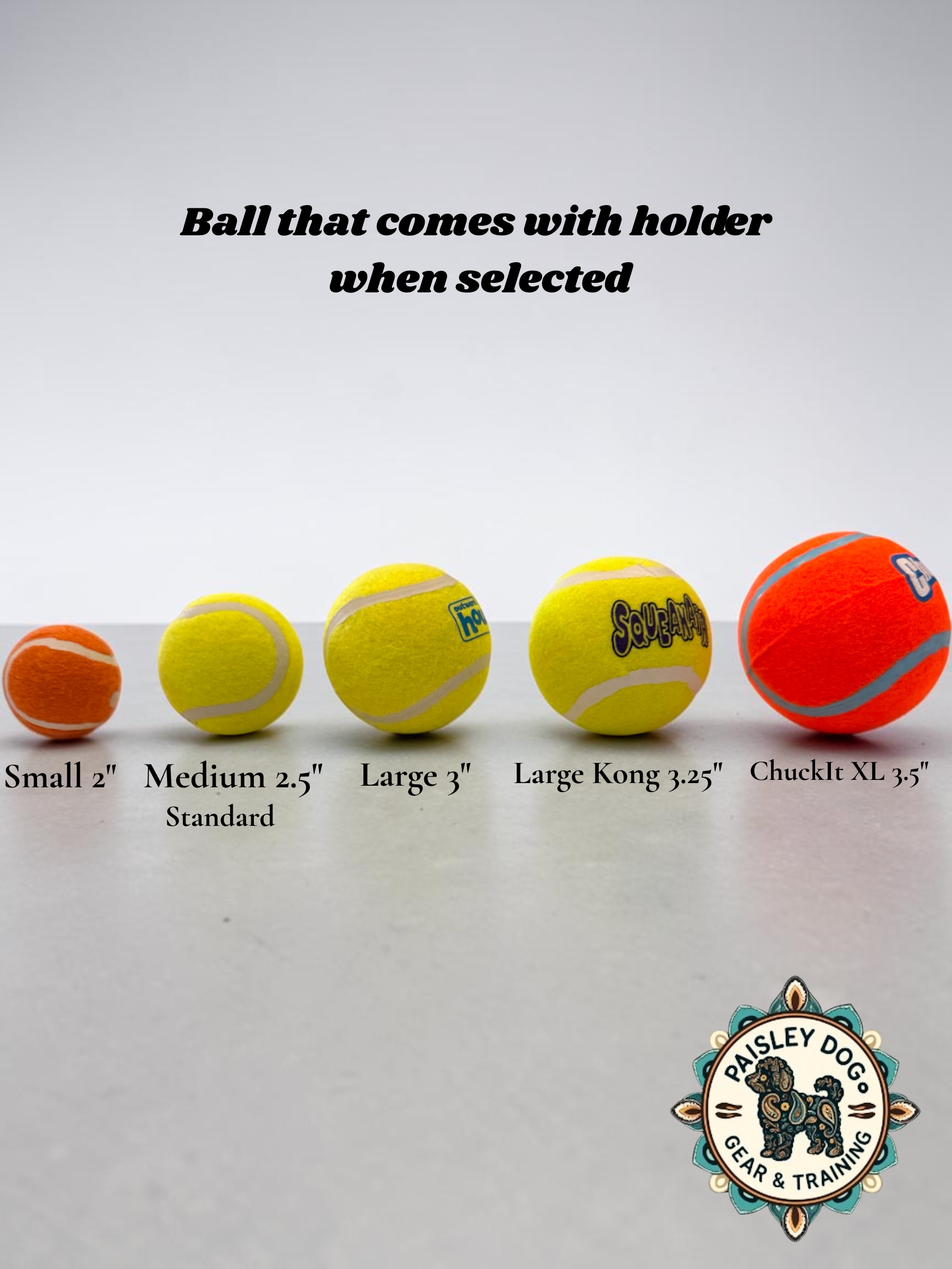 Ball holder ball options