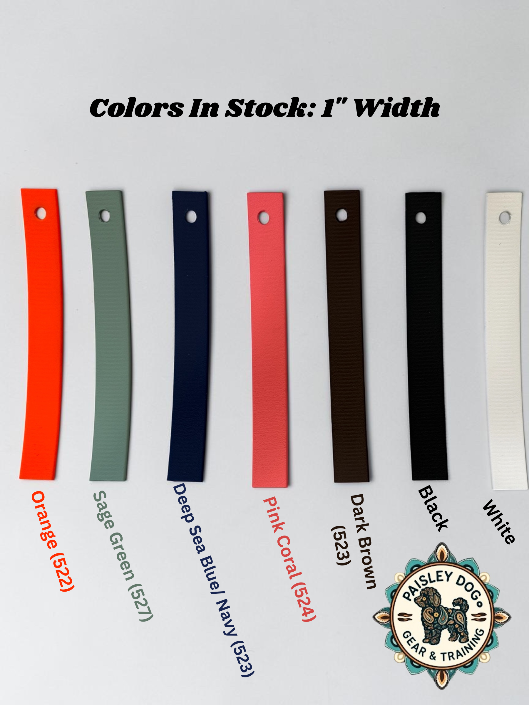 1 inch colors in stock